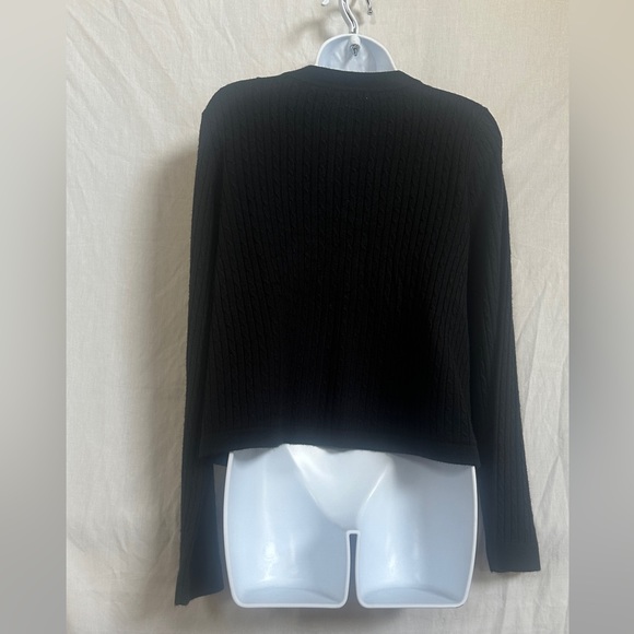 Luxe 360 black cardigan sweater - Picture 4 of 5